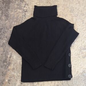 The Limited Women's Classic Black Turtleneck Sweater